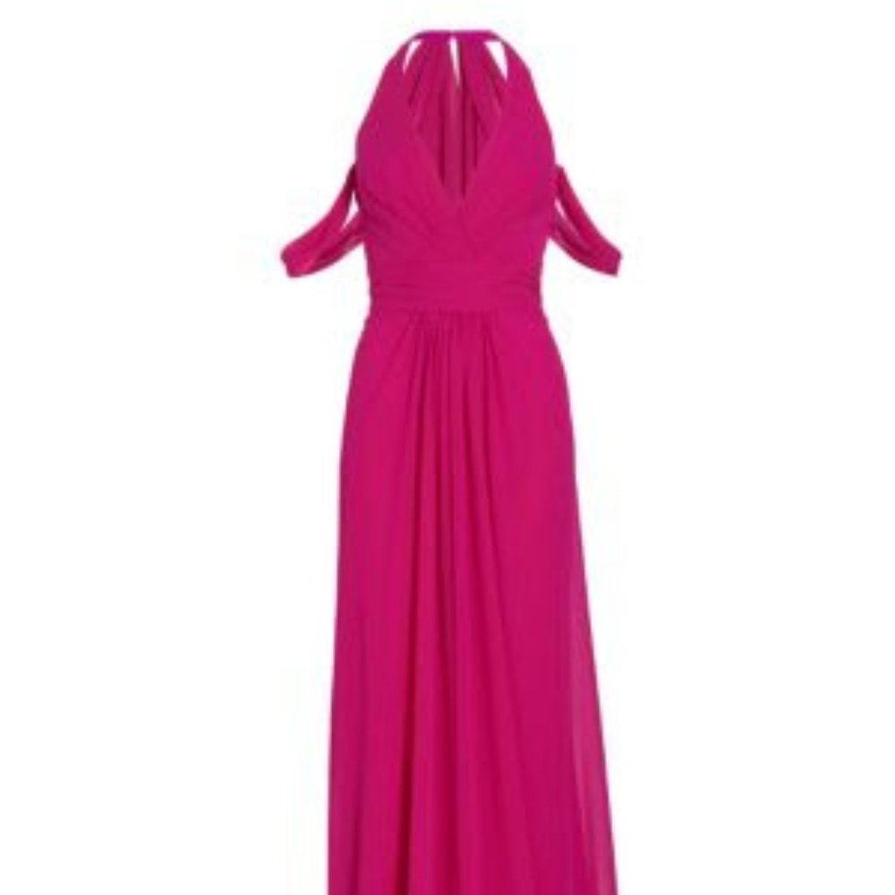 Vera Wang Fuschia Elvelyn Formal Dress